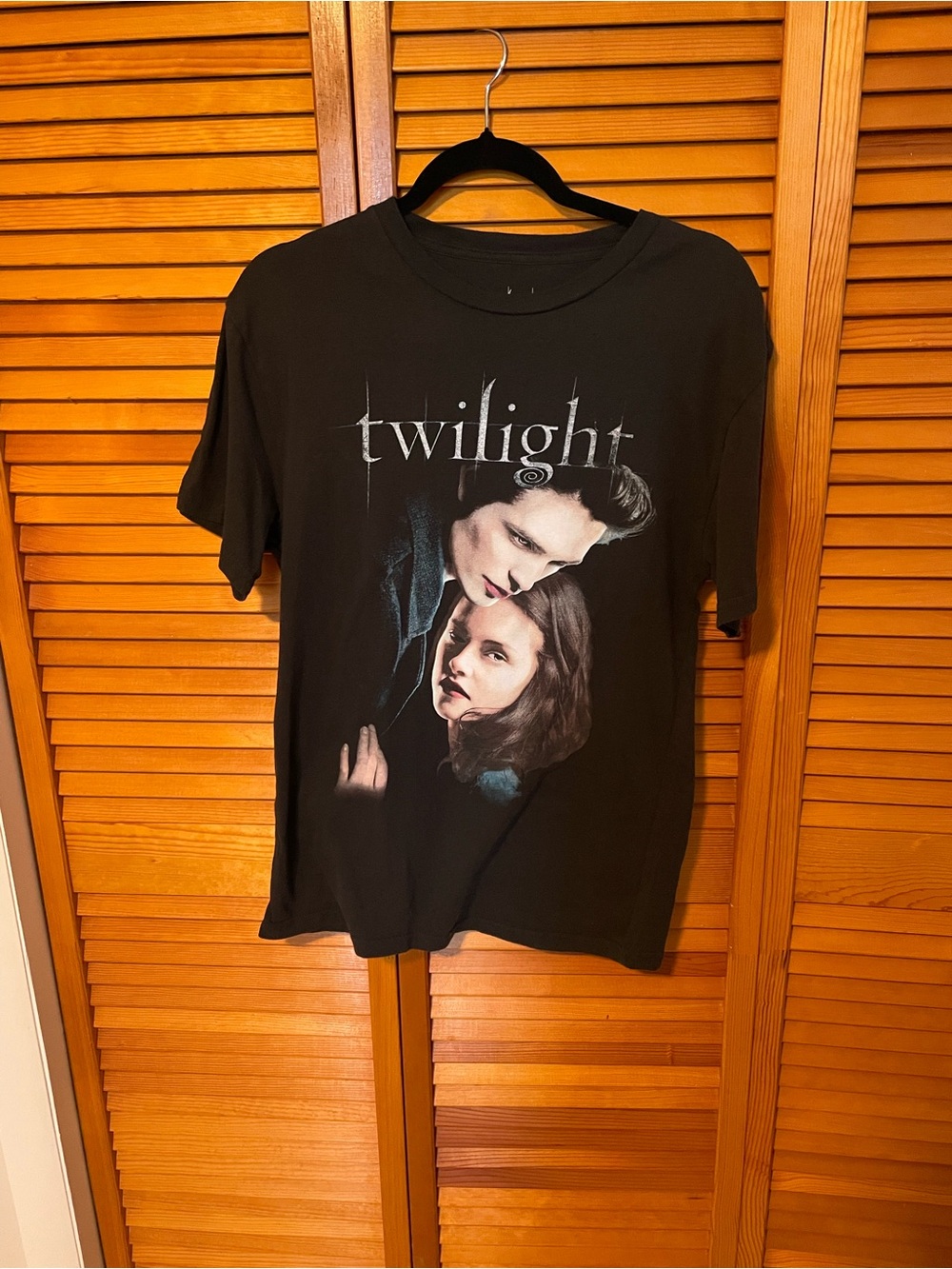 Twilight Edward & Bella Graphic T-Shirt Black & White Medium